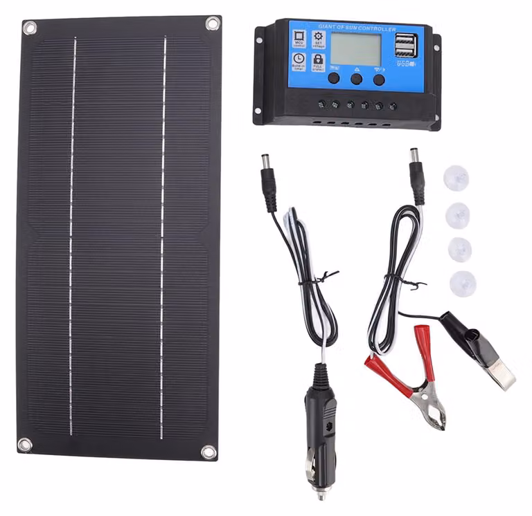 Kit di pannelli solari da 600W, 18V, monocristallini, portatili, peso: 415g