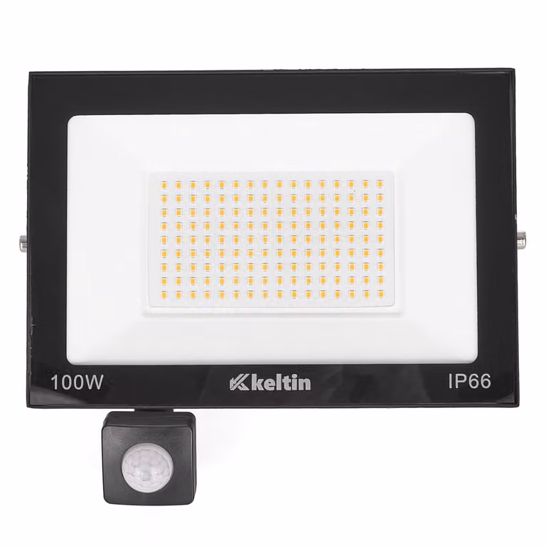 Faretto LED 100W con sensore di movimento bianco neutro 14626