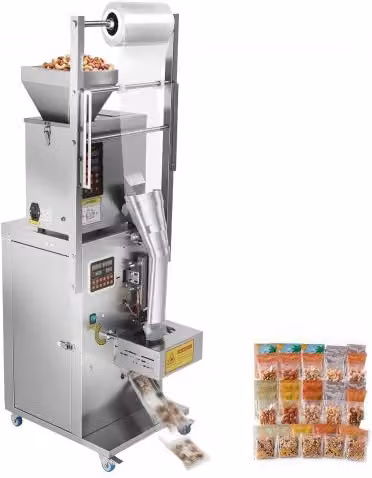 Macchina Dosatrice e Sigillatrice per Polveri e Granuli Vevor in Acciaio Inox, Argento