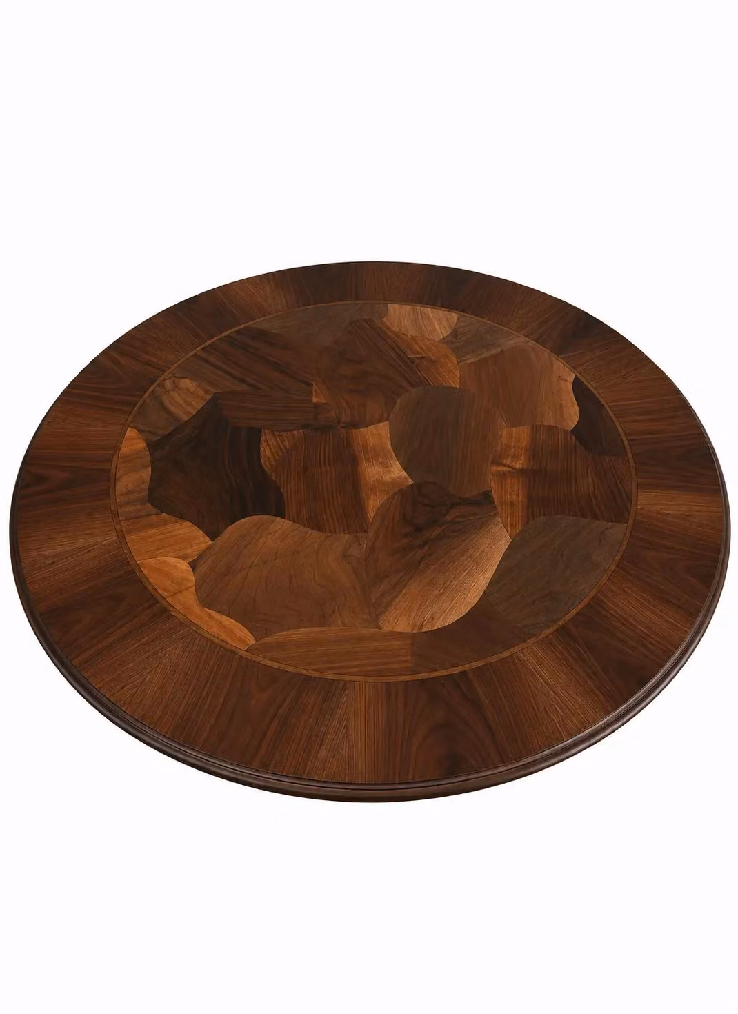 Tavolo rotondo classico in legno di pino color noce Mobili 2G L/P/H: 80 x 80 x 78 cm – 5