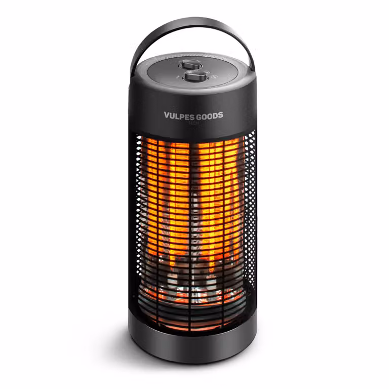 Riscaldatore elettrico a infrarossi con potenze da 600 W e 1200 W, adatto per interni ed esterni - Riscaldatore da terrazza - Riscaldatore elettrico a infrarossi, riscaldamento a infrarossi