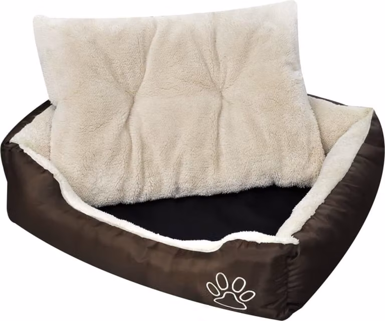 The Living Store Lettino caldo per cani con cuscino M