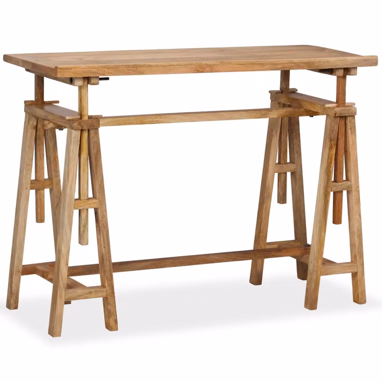 Tavolo da disegno in legno di mango massiccio 116 x 50 x 76 cm