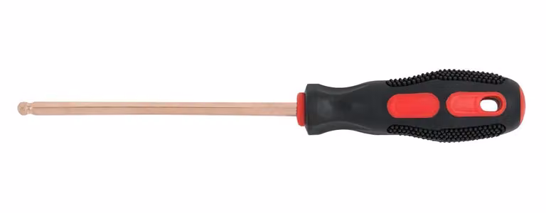 KS Tools BERYLLIUMplus Cacciavite per viti ad esagono incassato da 5 mm, con testa sferica