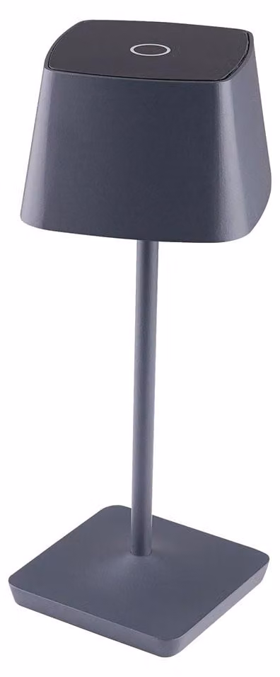 Lampade da tavolo a LED, antracite, touch dimmer, IP54, H 28 cm