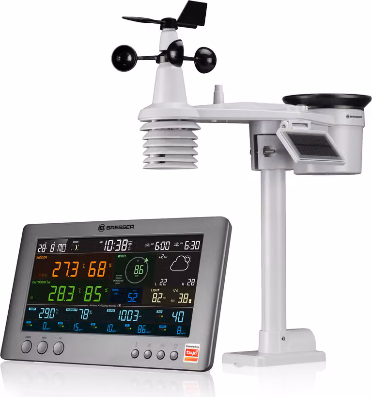 Stazione meteorologica wireless Bresser Tuya Profi con sensore esterno 7 in 1