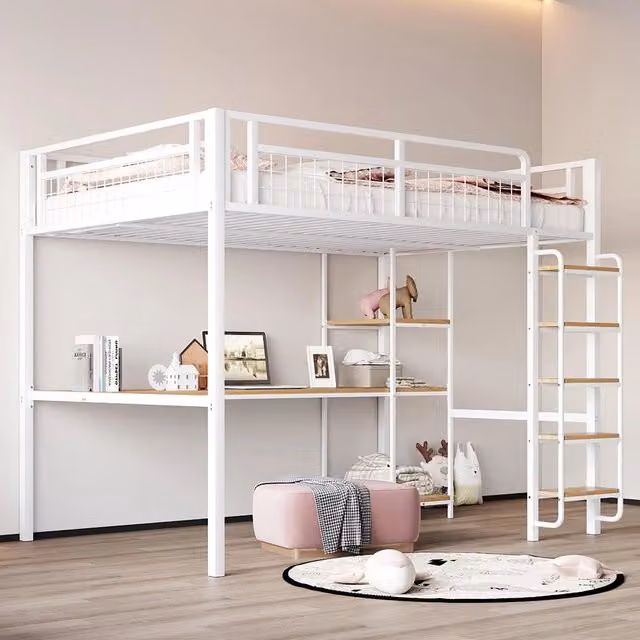Letto a castello - Xylo - 140x200 cm metallo bianco