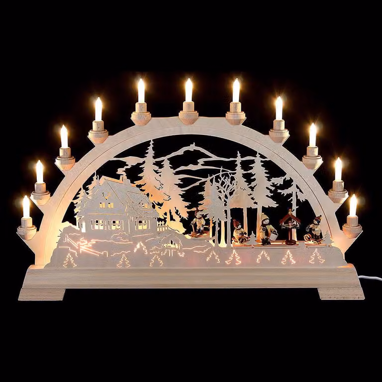 Decorazione per finestra arco per uccelli con figure LxPxH= 65x6,5x43cm NUOVO