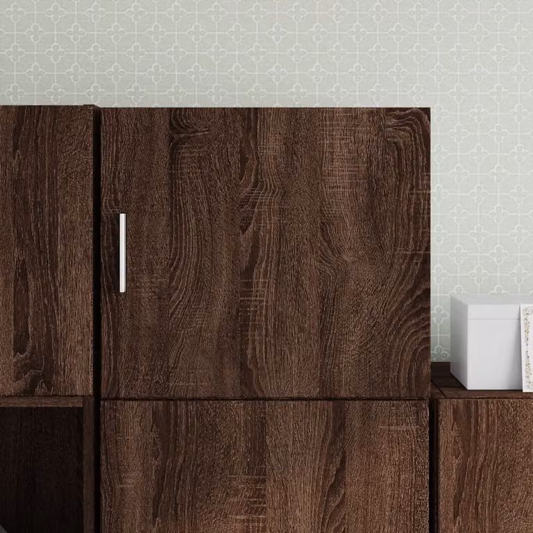 Pensile vidaXL in Rovere Marrone con Ante a Battente in Legno e MDF, L 45 cm x P 42,5 cm x H 40 cm