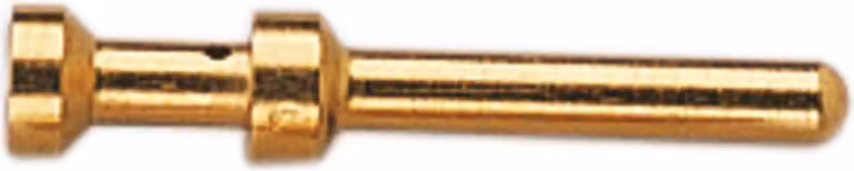 HARTING E-Goldtec Contatto a crimpare Perno di contatto (M) 4 mm² AWG12 oro, 1 pezzo Materiale lega di rame - 1 pezzo