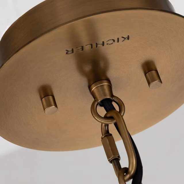 Sospensione Contemporanea Linara Acciaio Nero Ottone Naturale Ottone 1 Luce E27