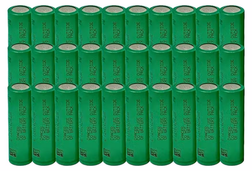 Batteria agli ioni di litio, capacità 3000 mAh, corrente di scarica 30 A, confezione da 30 pezzi, 3,7 V
