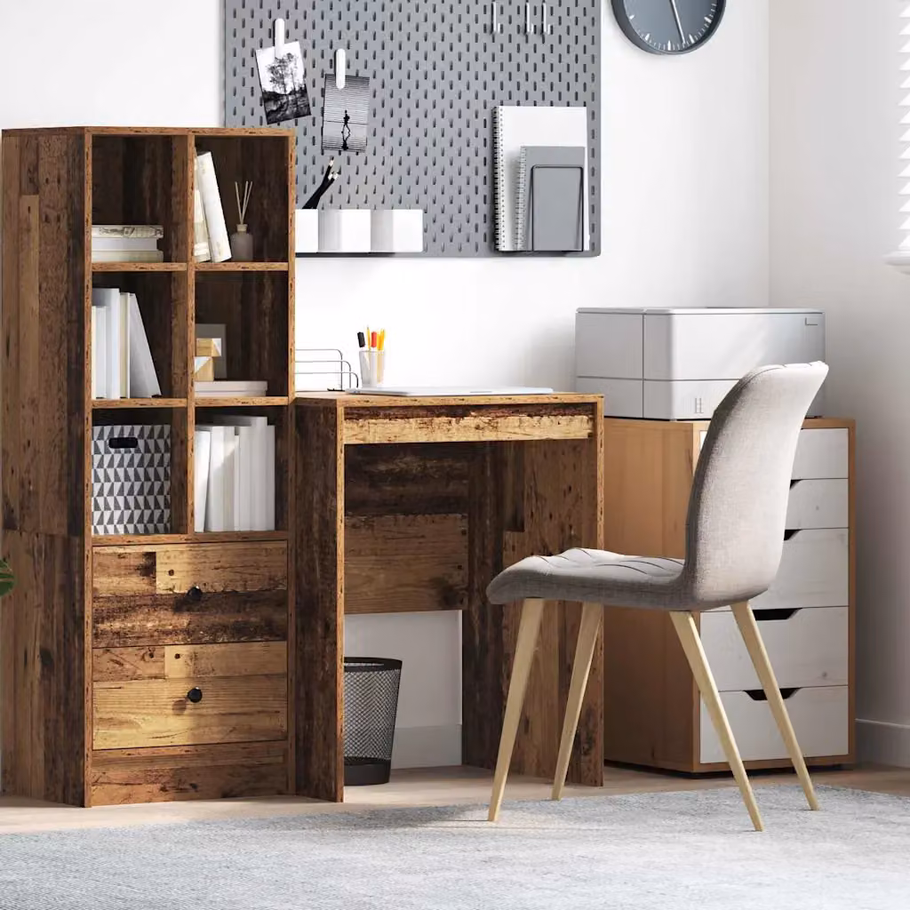 Scrivania vidaXL in legno marrone per ufficio e casa L: 60 cm, P: 50 cm, H: 76 cm