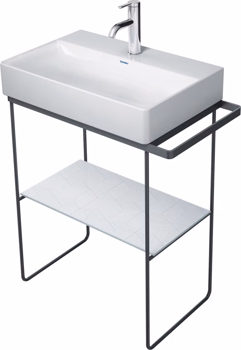 Duravit DuraSquare console en métal 66,5x45,1cm, pour lavabo 235660, porte-serviettes, debout au sol, 0031134600, 0031134600