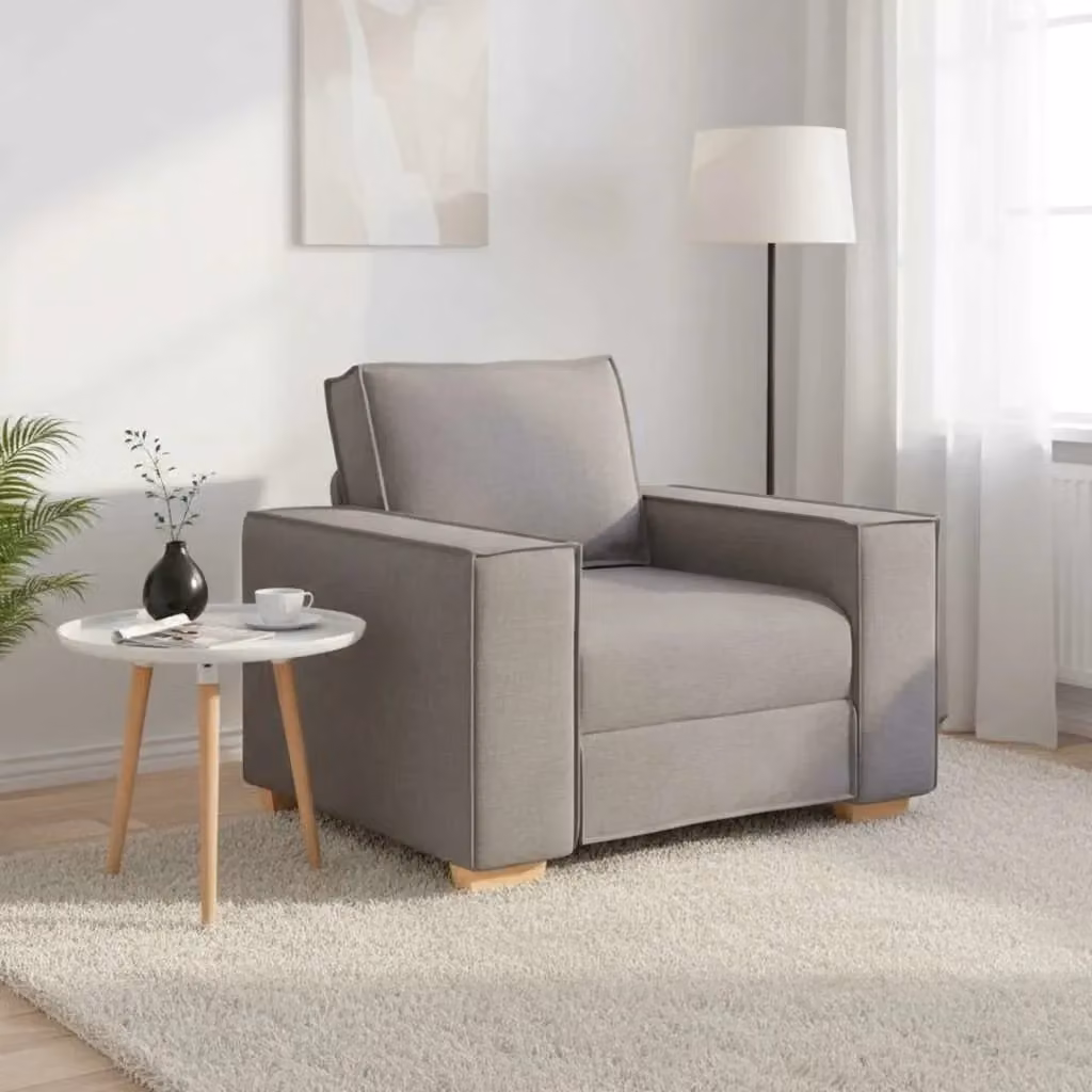 Poltrona Relax Talpa in Tessuto con Braccioli, Design Moderno per Soggiorno o Ufficio, L: 100 cm, P: 78 cm, H: 84 cm – 2