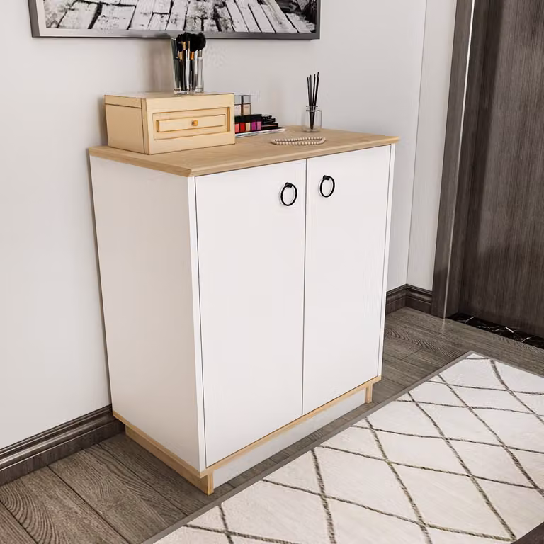 Skye Decor, Nüanse - Bianco, Rovere, Consolle, Bianco, 100% PANNELLI DI PARTICELLE RIVESTITI IN MELAMMINA, 72 x 42 x 83,1 cm