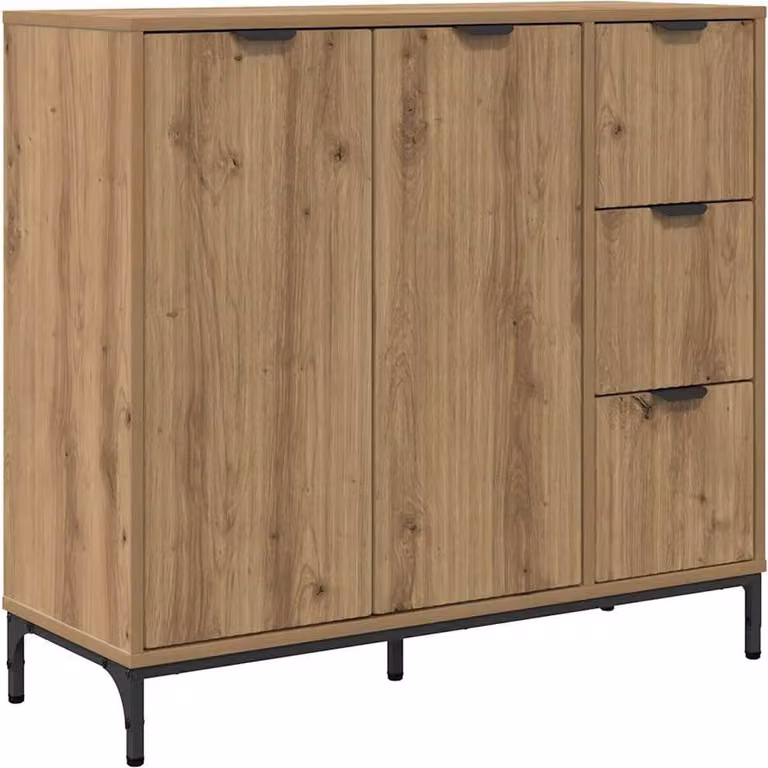 Credenza Rovere artigianale 89,5 x 33 x 82 cm Legno multistrato