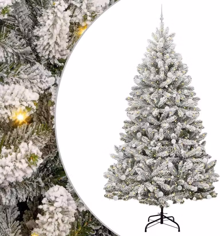Albero di Natale artificiale con 300 LED Verde e Bianco 270 cm