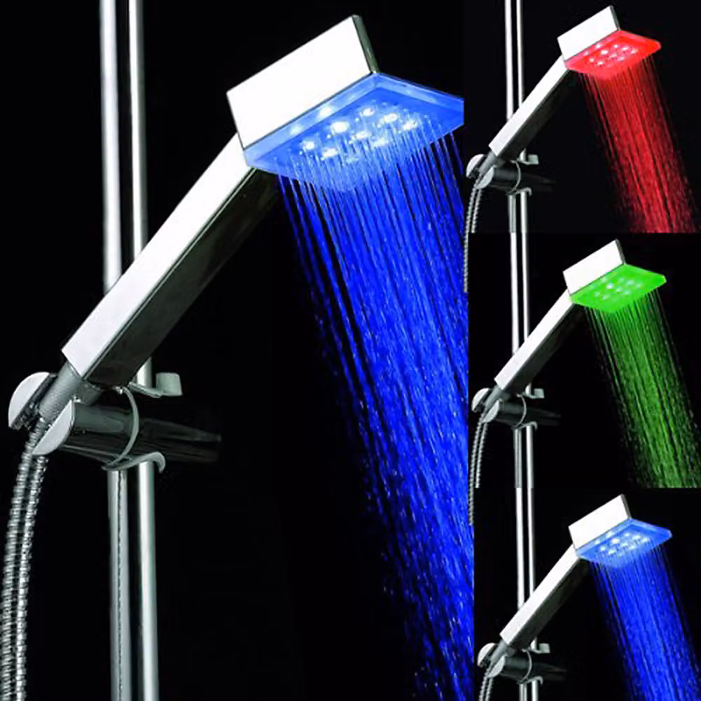 Soffione doccia Soffione doccia Doccia illuminata con tecnologia LED Cambio colore