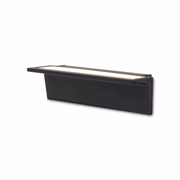 Nemo Applique da parete a LED Zena, dimmerabile, Nero, Soggiorno / Sala da pranzo, Alluminio, Moderno, Applique a LED