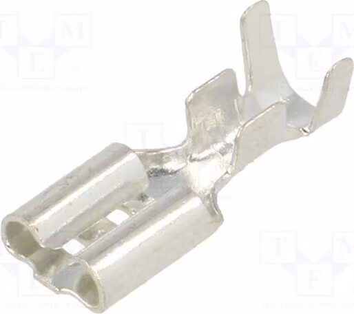 1x Connettore: piatto, femmina, 0,5 mm, 5,2 mm, connessione a crimpare, dritto, 4469, non isolato
