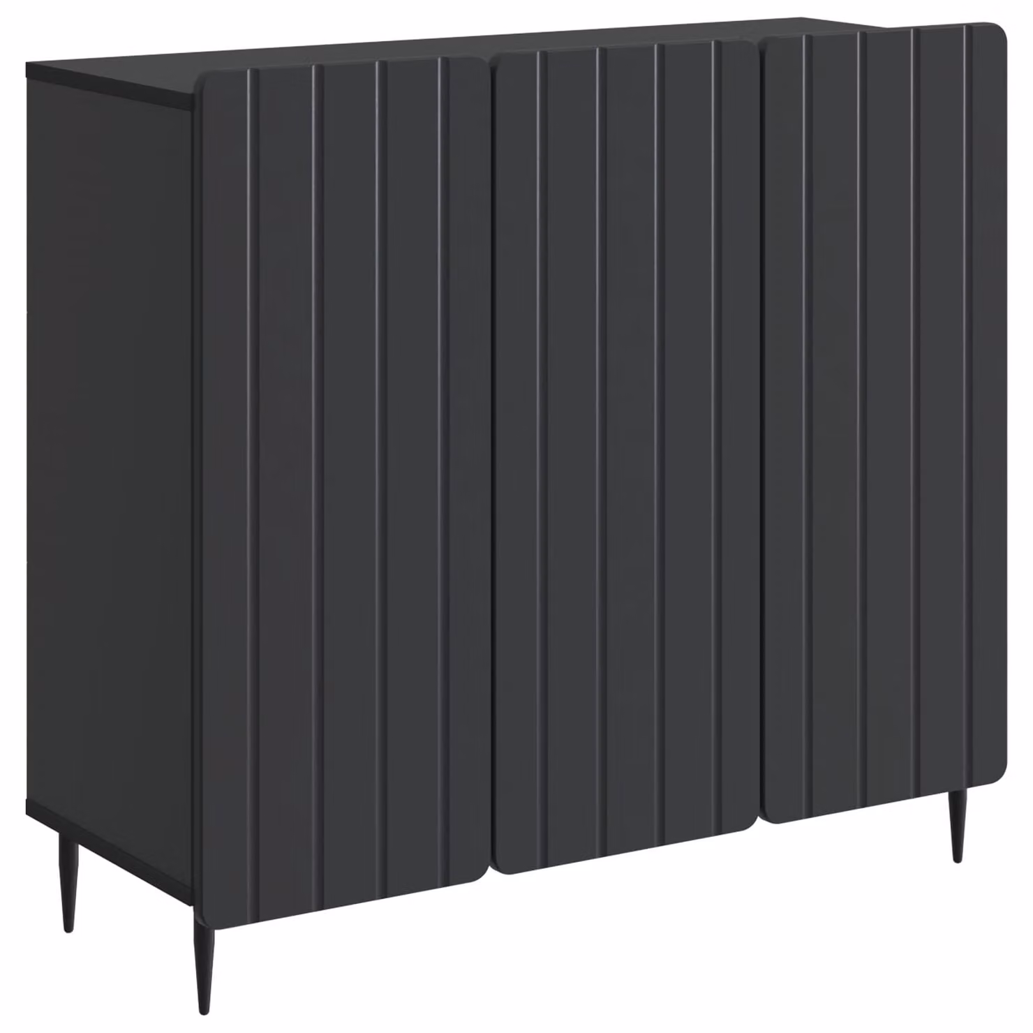 Credenza Nero 89 x 34,5 x 82 cm Legno ingegnerizzato