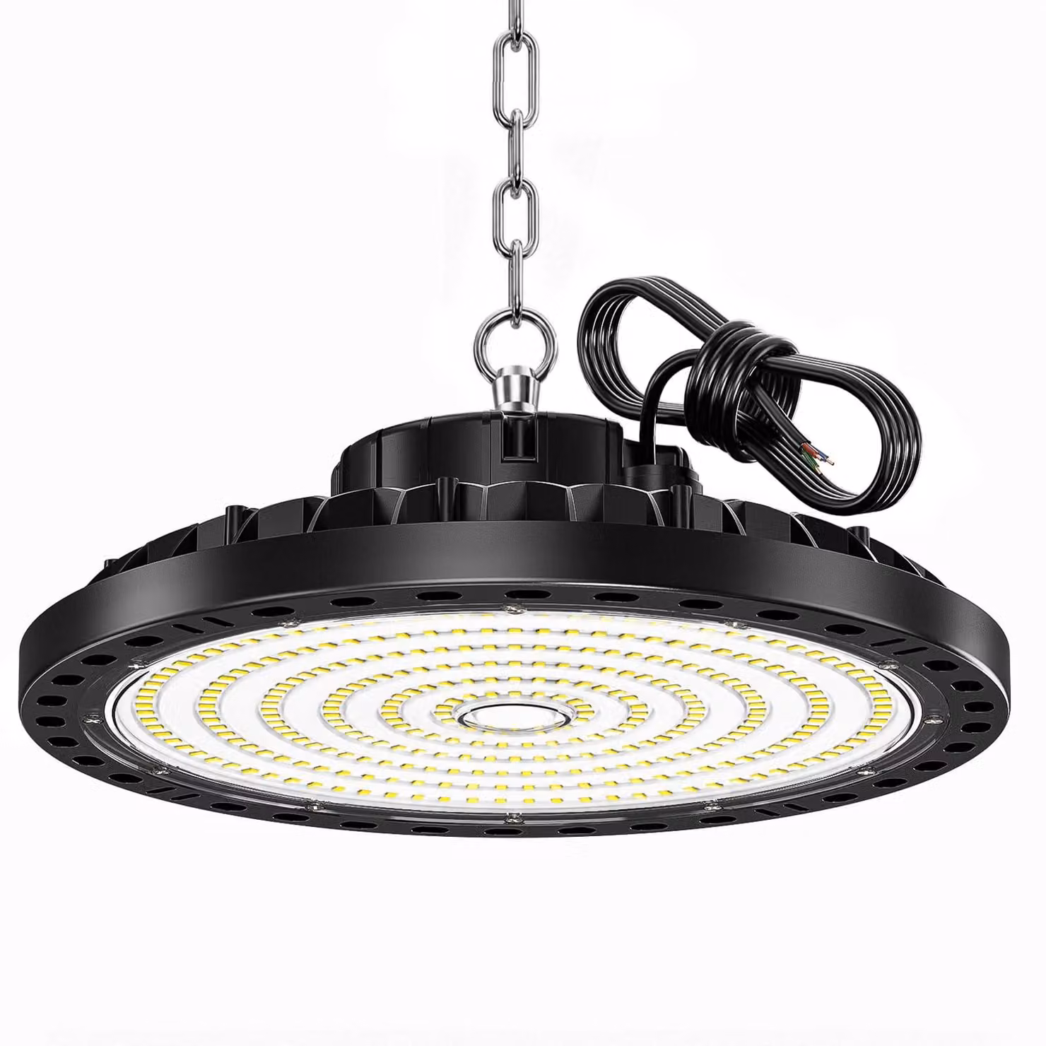 Faretto LED UFO da 200 W, 20.000 lumen, 6500 K, bianco freddo, grado di protezione IP65