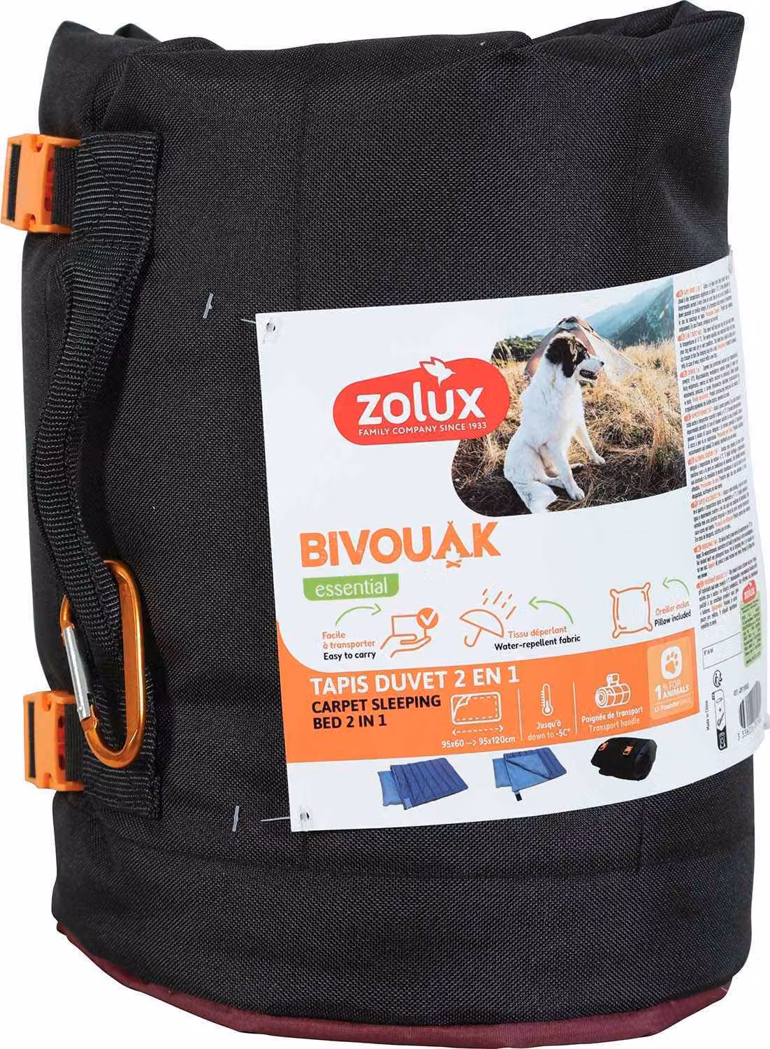 Materassino e coperta 2in1 BIVOUAK rosso Zolux
