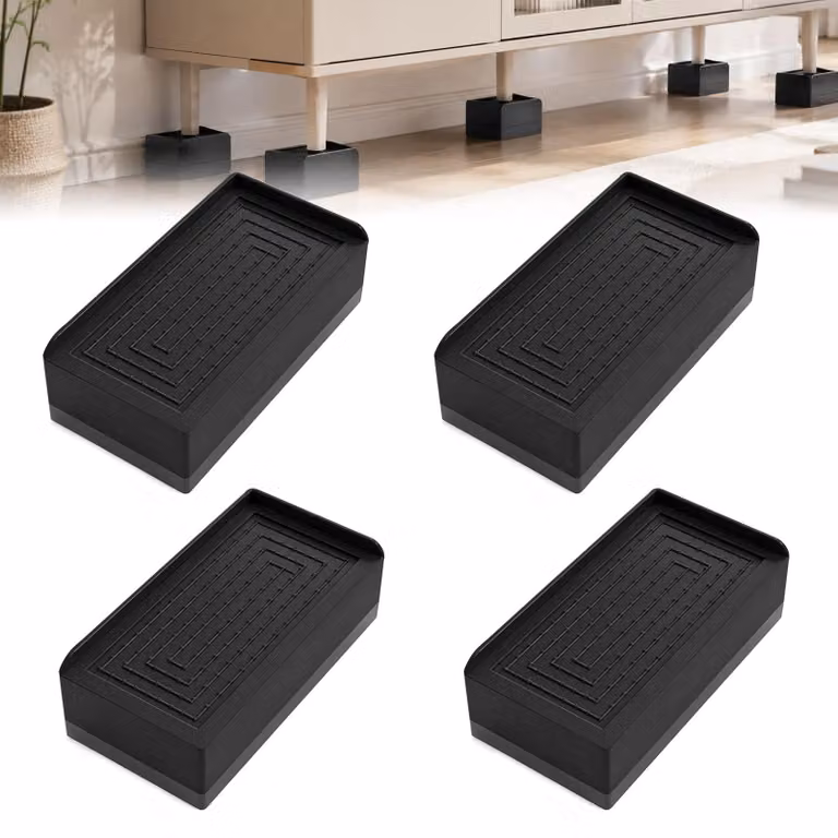 Set di 4 rialzi per mobili - Antiscivolo, adatti per letto, divano e tavolo