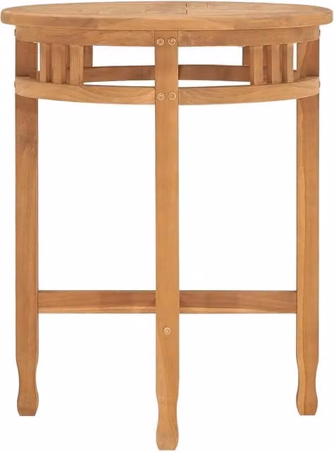 Tavolo da Bistrot ?60x75,5 cm in Legno Massello di Teak
