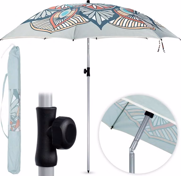 Ombrellone da giardino regolabile da spiaggia 180 cm