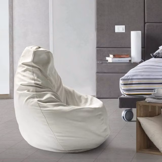 Pouf Asino Talamo Italia in ecopelle Bianco L: 70 cm, H: 110 cm – 1
