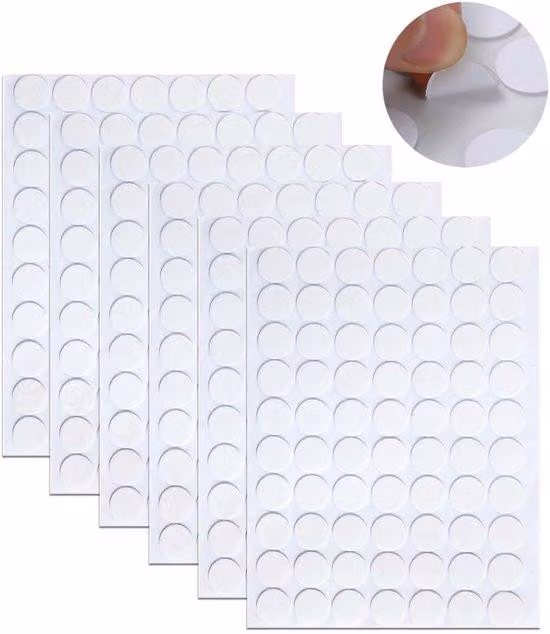 Set di 6 tappi a vite rotondi in PVC - Adesivi per mobili autoadesivi - Resistenti agli agenti atmosferici e alla polvere - Duraturi e robusti