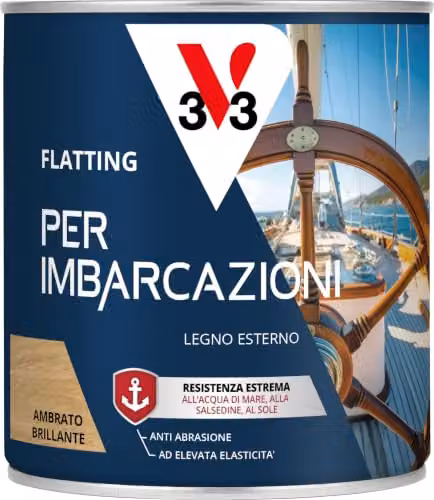 V33 Flatting per Imbarcazioni Brillante Ambrato 0,75L