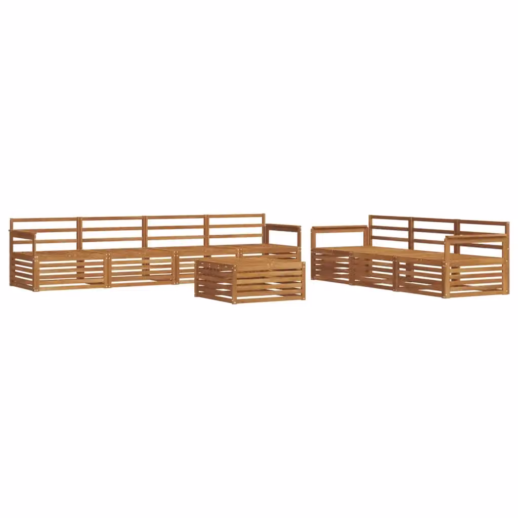 Set di divani da esterno 8 pezzi vidaXL in legno di acacia massello marrone con cuscini inclusi – 2