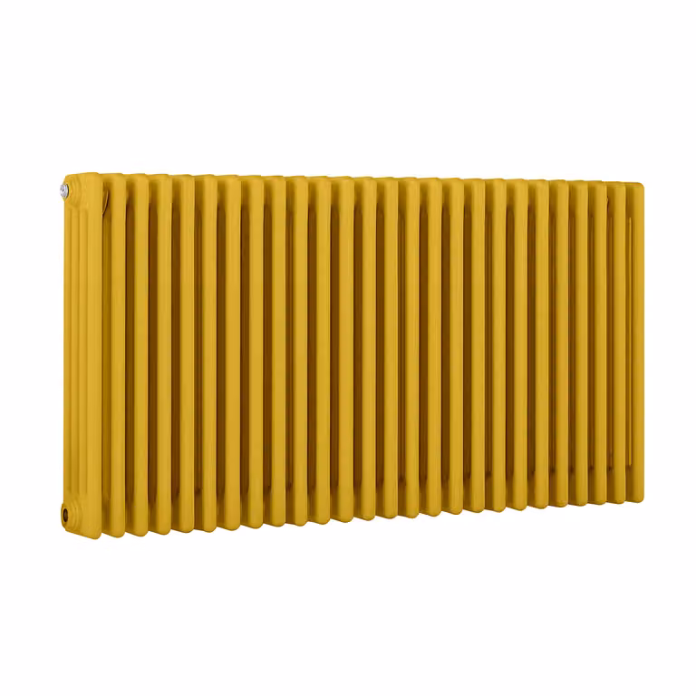 Radiatore Orizzontale a Colonne (4 Colonne) 600mm x 1190mm - Giallo (Dandelion Giallo) - Regent