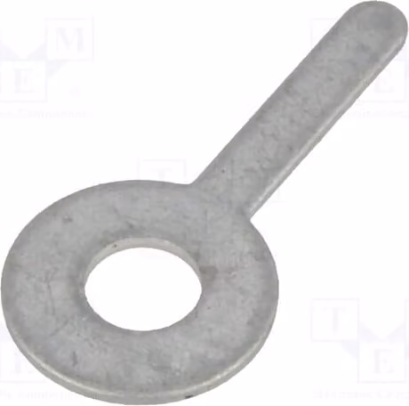 5 connettori a saldare ad anello, ottone, serie 4000 - Connettori a saldare M3, avvitabili, diametro: 3,3 mm, foratura passante: 0,5 mm