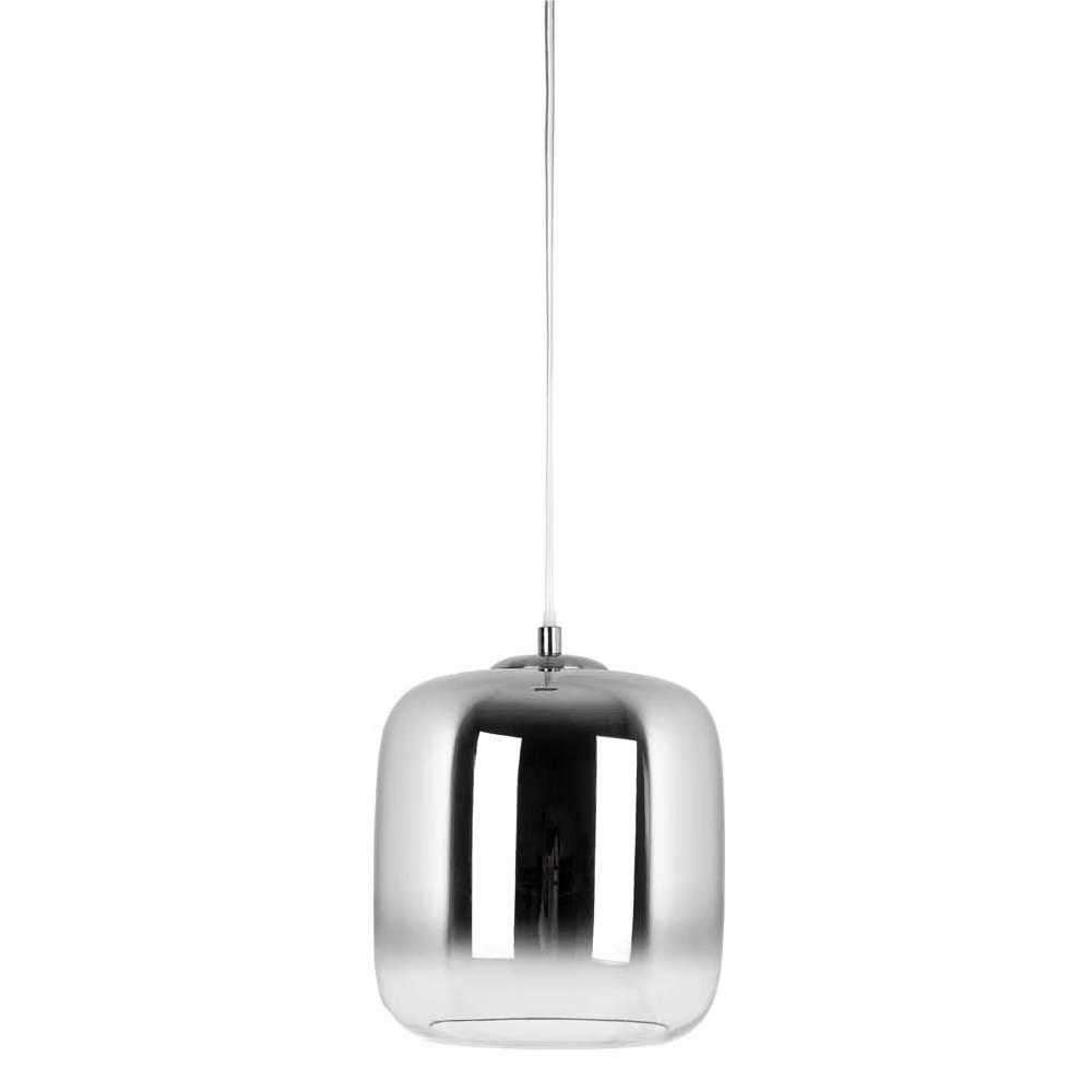 Lampada a sospensione, vetro, fumé, moderna, L 25 cm