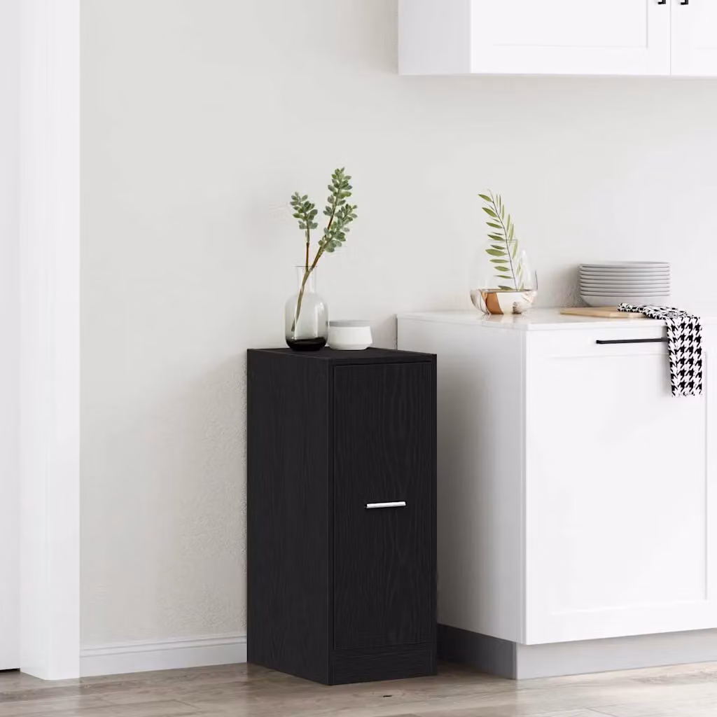 Armadio da dispensa moderno vidaXL nero con ripiani interni L/P/H: 40 x 41 x 77.5 cm