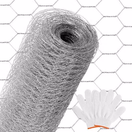 Recinzione a griglia in acciaio, 0,5 x 25 metri, robusta e avvolta tre volte, ideale per recinzioni e protezioni, colore argento