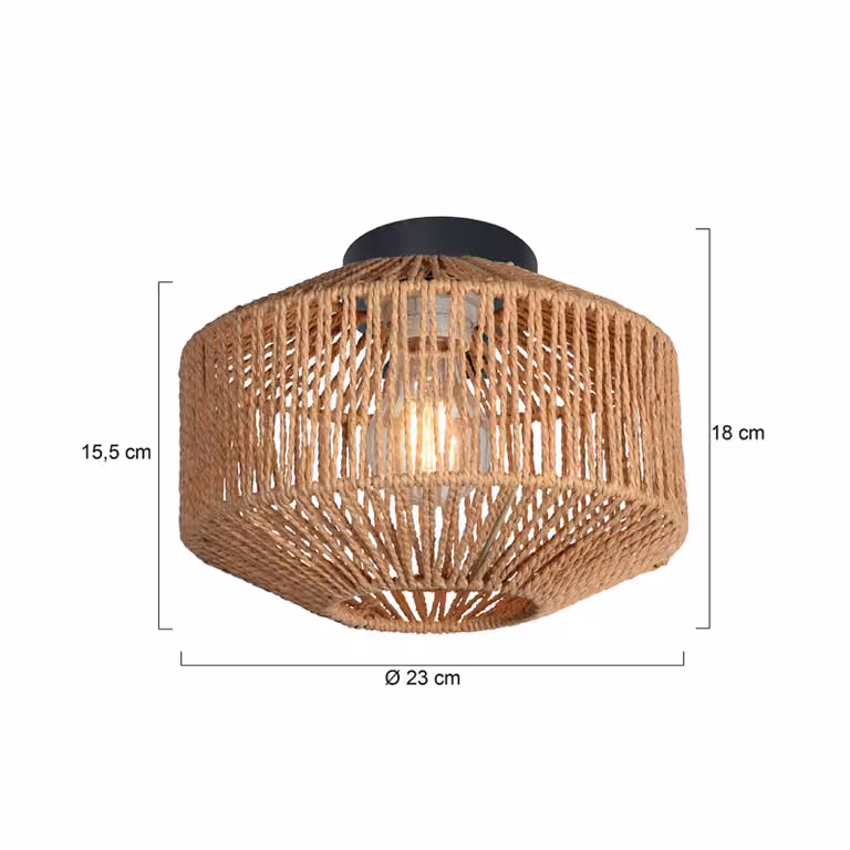 Anne Light Plafoniera soffitto Bloeba, dimmerabile, Nero, Soggiorno / Sala da pranzo, Metallo, Plafoniera