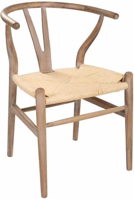 Poltrona in legno marrone 50x41x44/77h
