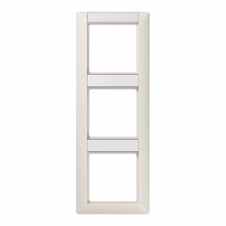 Cornice Jung AS583NA con campo di scrittura da 12 x 55,5 mm e 13 x 55,5 mm per combinazioni verticali