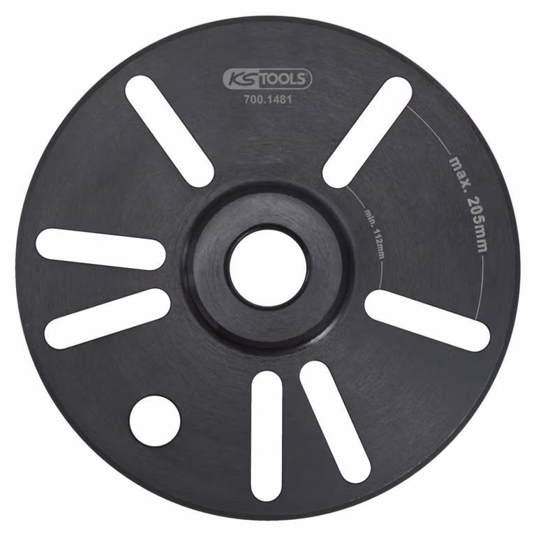KS TOOLS Flangia universale per mozzo ruota con filettatura interna UN1.1/2 (700.1481)