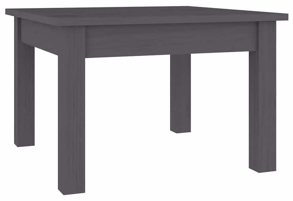 Elegante tavolino da salotto in legno massello di pino, dimensioni 45x45x30 cm