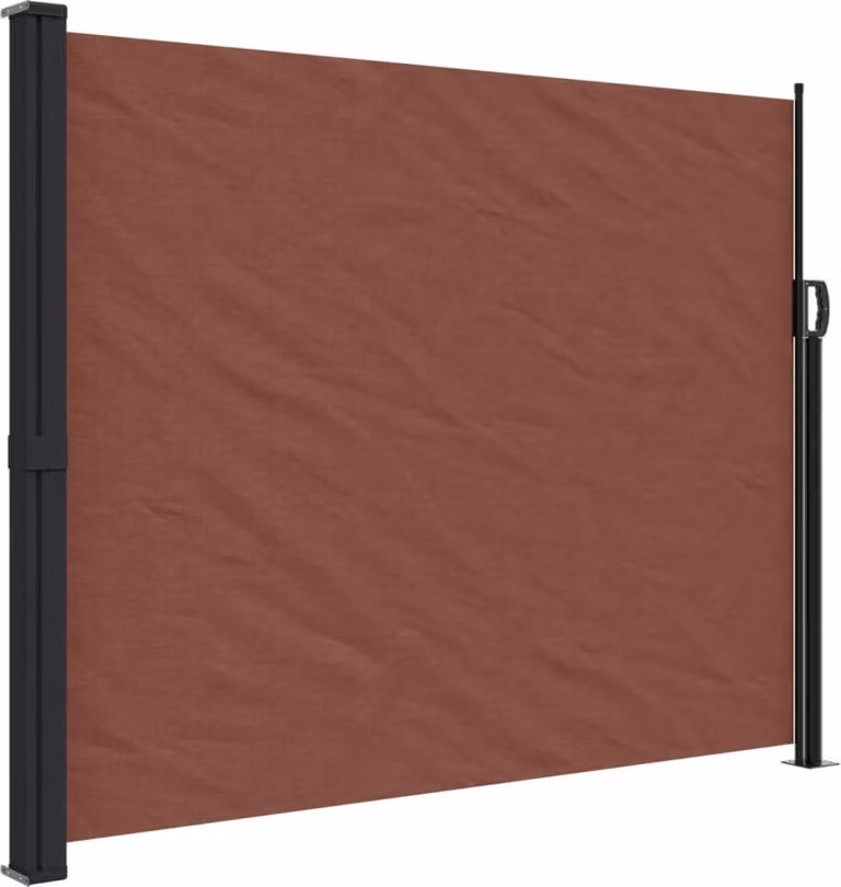 Tenda da Sole Laterale Retrattile Marrone 160x300 cm