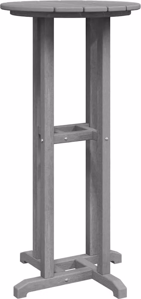 Tavolo da bar Grigio chiaro 55 x 55 x 107 cm Polietilene