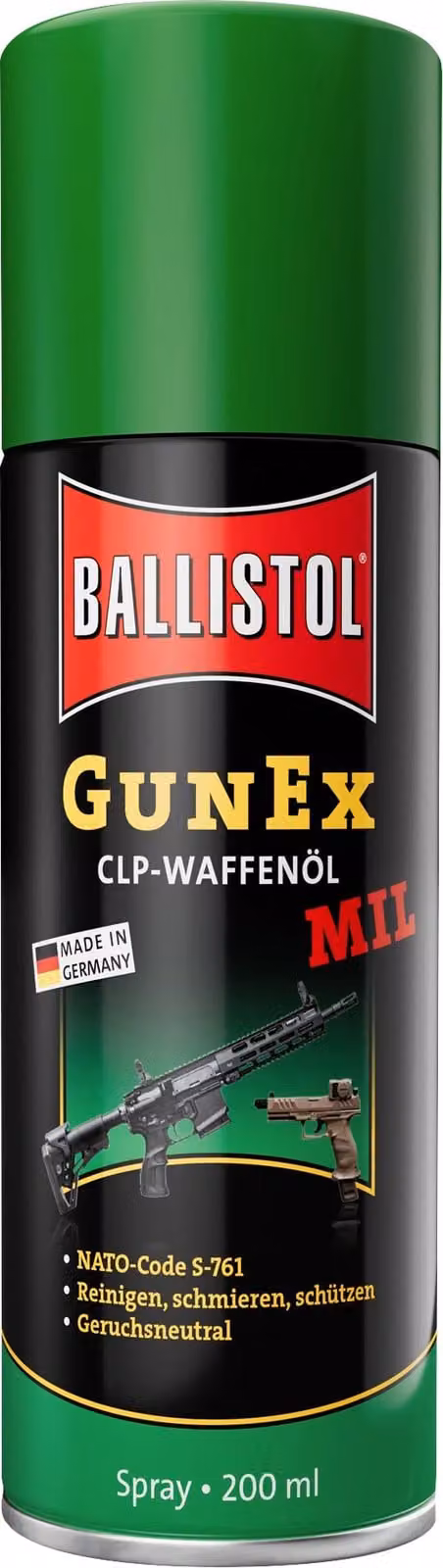 BALLISTOL Olio speciale per armi GunEx MIL, 200 ml