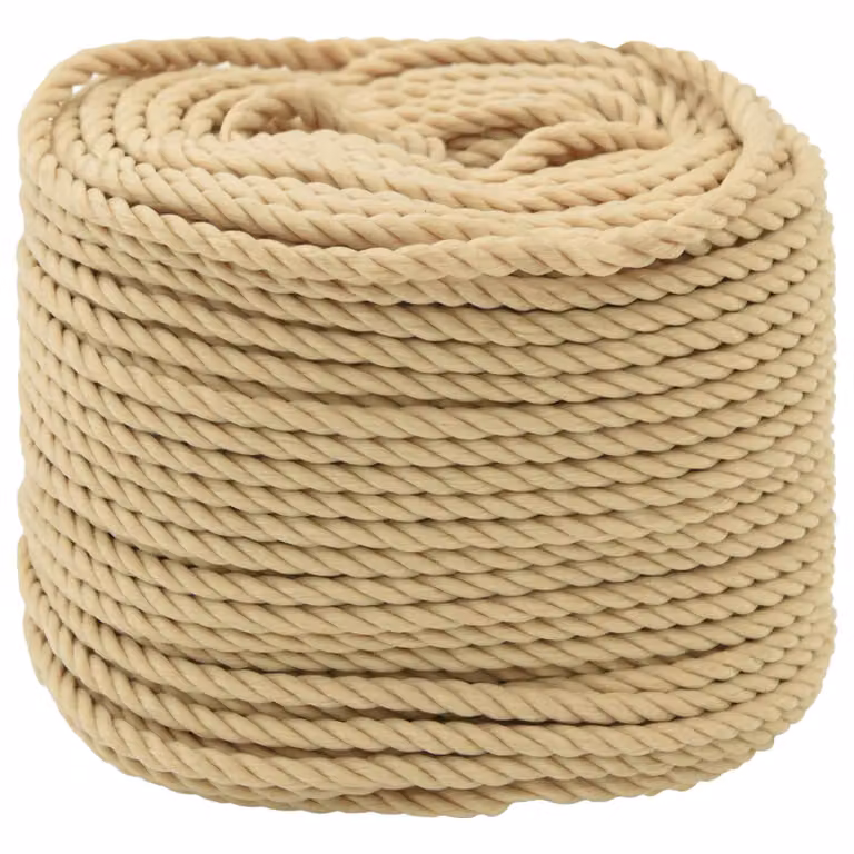 Corda da barca vidaXL in plastica beige e marrone, Lunghezza: 25 m, Diametro: 6 mm