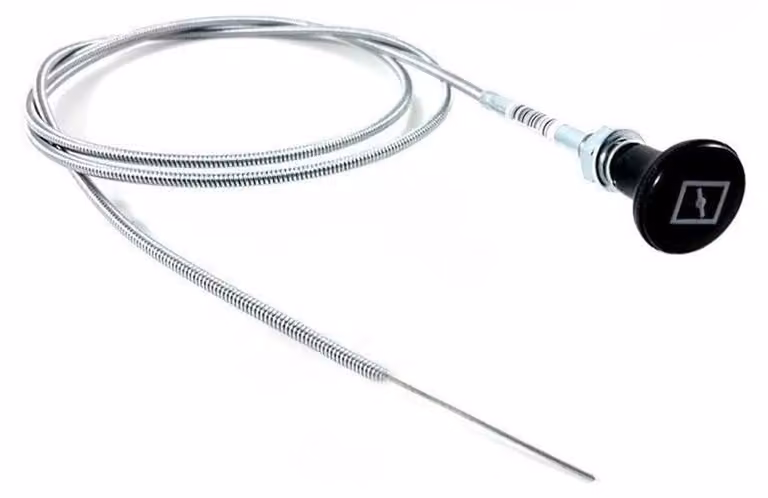 Cavo acceleratore 160 cm - Cavo comando acceleratore a tirante - Cavo acceleratore per carburatore - Materiale resistente - Corsa di 50 mm - - Cavo a tirante
